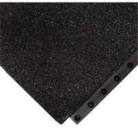 24/Seven&reg; Locksafe&reg; Anti-Fatigue Mat, Textured, 3' x 3' x 5/8", Black, Nitrile Les Fournitures Industrielles Méga