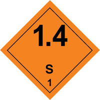 &eacute;tiquettes de manutention de mati&egrave;res dangereuses, 4" lo x 4" la, Noir/orange Les Fournitures Industrielles Méga