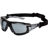 Z2900 Series Safety Glasses with Foam Gasket, Grey/Smoke Lens, Anti-Scratch, ANSI Z87+/Meets/Exceeds CSA Z94.3 Les Fournitures Industrielles Méga