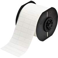 &eacute;tiquettes adh&eacute;sives repositionnables de s&eacute;rie B33, Vinyle, 1" lo x 0,5" h, Blanc Les Fournitures Industrielles Méga