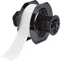 &eacute;tiquettes pour laboratoire et couvercles de flacon r&eacute;sistant aux produits chimiques de s&eacute;rie B33, Polyester, 1" lo x 0,5" h, Blanc Les Fournitures Industrielles Méga