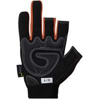 Gants de cadreurs avec doigts d&eacute;couverts Clutch Gear, Paume Synth&eacute;tique, Taille Petit Les Fournitures Industrielles Méga