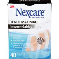 Nexcare Max-Hold Waterproof Bandages, Assorted, Plastic, Sterile Les Fournitures Industrielles Méga