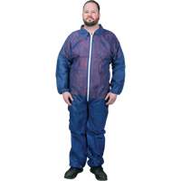 Coveralls, Medium, Blue, Polypropylene Les Fournitures Industrielles Méga