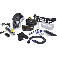 Trousse de respirateur d&eacute;puration dair propuls&eacute; pour lindustrie lourde Versaflo, Capuchon & visi&egrave;re, Pile Lithium-ion Les Fournitures Industrielles Méga