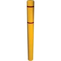 Couvre-bollard, 6" dia. x 52" l, Jaune Les Fournitures Industrielles Méga