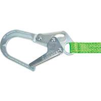 Miller&reg; HP Shock-Absorbing Lanyard, 4', Locking Rebar Hook Center, Locking Snap Hook Leg Ends, Polyester Les Fournitures Industrielles Méga