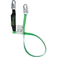 Energy-Absorbing Lanyard, 6', Locking Snap Hook Center, Locking Snap Hook Leg Ends, Polyester Les Fournitures Industrielles Méga