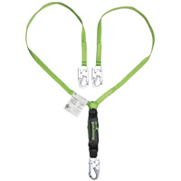 Miller&reg; HP Shock-Absorbing Lanyard, 4', Locking Snap Hook Center, Locking Snap Hook Leg Ends, Polyester Les Fournitures Industrielles Méga