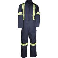 Deluxe Work Coveralls, 50, Navy Blue Les Fournitures Industrielles Méga