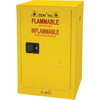 Flammable Storage Cabinet, 12 gal., 1 Door, 23" W x 35" H x 18" D Les Fournitures Industrielles Méga