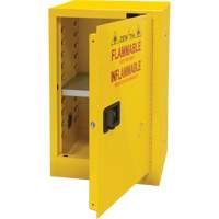 Flammable Storage Cabinet, 12 gal., 1 Door, 23" W x 35" H x 18" D Les Fournitures Industrielles Méga