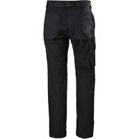 Oxford Service Pants, Poly-Cotton, Black, Size 30, 32 Inseam Les Fournitures Industrielles Méga