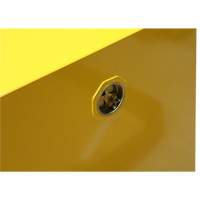 Flammable Storage Cabinet, 4 gal., 1 Door, 17" W x 22" H x 18" D Les Fournitures Industrielles Méga