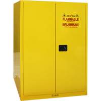 Flammable Storage Cabinet, 90 Gal., 2 Door, 43" W x 66" H x 34" D Les Fournitures Industrielles Méga