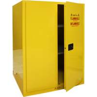 Flammable Storage Cabinet, 90 Gal., 2 Door, 43" W x 66" H x 34" D Les Fournitures Industrielles Méga