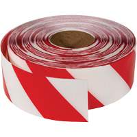 Ruban de marquage tr&egrave;s r&eacute;sistant pour plancher ArmorStripe, 3" x 100', PVC, Rouge et blanc Les Fournitures Industrielles Méga
