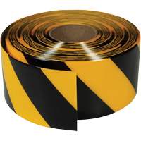 Ruban de marquage tr&egrave;s r&eacute;sistant pour plancher ArmorStripe, 4" x 100', PVC, Noir et jaune Les Fournitures Industrielles Méga