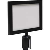 Sign Frame for Crowd Control Post, Black Les Fournitures Industrielles Méga