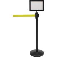 Sign Frame for Crowd Control Post, Black Les Fournitures Industrielles Méga