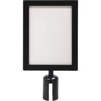 Sign Frame for Crowd Control Post, Black Les Fournitures Industrielles Méga