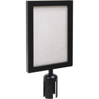 Sign Frame for Crowd Control Post, Black Les Fournitures Industrielles Méga