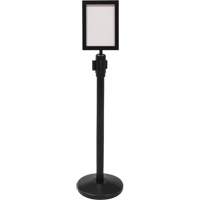 Sign Frame for Crowd Control Post, Black Les Fournitures Industrielles Méga