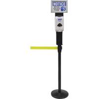 Sign & Dispenser Holder for Crowd Control Post, Black Les Fournitures Industrielles Méga