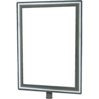 Porte-enseigne vertical robuste pour montant classique, Chrome poli Les Fournitures Industrielles Méga