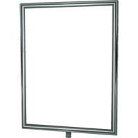 Porte-enseigne vertical robuste pour montant classique, Chrome poli Les Fournitures Industrielles Méga