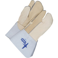 One-Finger Leather Mitts, Grain Cowhide, Size 9 Les Fournitures Industrielles Méga