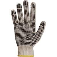 Gant en tricot avec pois de PVC Sure Grip, Poly/coton, Un c&ocirc;t&eacute;, Calibre 7, T-petit Les Fournitures Industrielles Méga