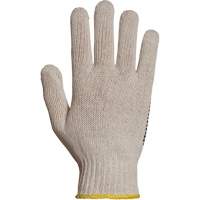 Gant en tricot avec pois de PVC Sure Grip, Poly/coton, Un c&ocirc;t&eacute;, Calibre 7, T-petit Les Fournitures Industrielles Méga