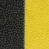 Tapis antifatigue Airsoft, Rugueux, 3' x 5' x 3/8", Noir/Jaune, &eacute;ponge en PVC Les Fournitures Industrielles Méga