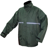 Journeyman Waterproof Jacket, Nylon, Medium, Green Les Fournitures Industrielles Méga
