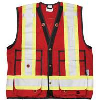 Open Road&reg; Surveyor Vest, Red, Large, Polyester Les Fournitures Industrielles Méga
