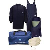 Ensemble de v&ecirc;tements petits contre l'arc &eacute;lectrique avec capuchon &agrave; lev&eacute;e avant Arcguard Revolite, 40 cal/cm² Les Fournitures Industrielles Méga