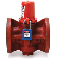 Housse de s&eacute;curit&eacute; pour fontaine et dispositif de cadenassage pour robinet &agrave; tournant, Ensemble Vanne/Robinet &agrave; eau Les Fournitures Industrielles Méga