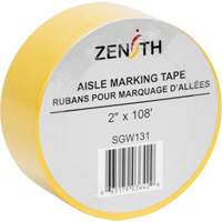 Ruban pour marquage d'all&eacute;es, 2" x 108', PVC, Jaune Les Fournitures Industrielles Méga