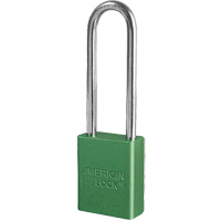 American Lock&reg; Safety Padlock, Green, Keyed Different, Aluminum, 1-1/2" Width Les Fournitures Industrielles Méga