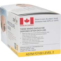 Masques d'intervention jetables, ASTM F2100 Niveau 2, Classe 1 Les Fournitures Industrielles Méga