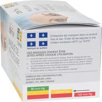 Masques d'intervention jetables, ASTM F2100 Niveau 2, Classe 1 Les Fournitures Industrielles Méga