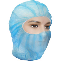 Cagoules de protection Care, Polypropyl&egrave;ne, Bleu Les Fournitures Industrielles Méga
