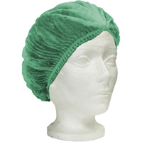 Ronco Care Pleated Bouffant Cap, Polypropylene, 21", Green Les Fournitures Industrielles Méga