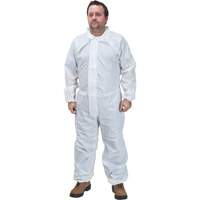 Premium Coveralls, Small, White, Microporous Les Fournitures Industrielles Méga