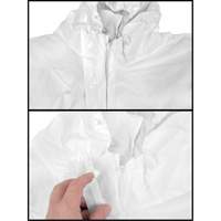 Hooded Coveralls, Medium, White, SMS Les Fournitures Industrielles Méga