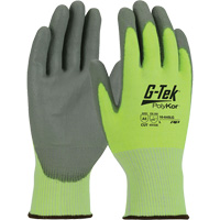 G-Tek&reg; PolyKor&reg; Cut Resistant Gloves, Small, 13 Gauge, Polyurethane Coated, ASTM ANSI Level A5/EN 388 Level E Les Fournitures Industrielles Méga