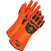 Deny Chemical Resistant Gloves, Size 9, 14" L, PVC, Terry Cloth Inner Lining Les Fournitures Industrielles Méga