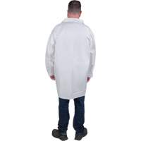 Protective Lab Coat, Microporous, White, Small Les Fournitures Industrielles Méga