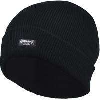 Tuque doubl&eacute;e &agrave; rebord, Doublure en Thinsulate, Taille unique, Noir Les Fournitures Industrielles Méga
